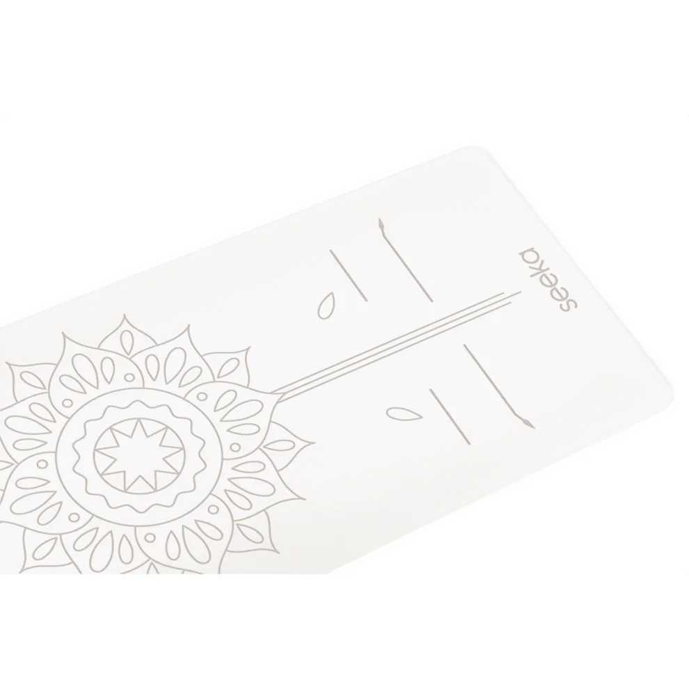 Seeka Yoga Pro Series Sun Yoga Mat White hipicon