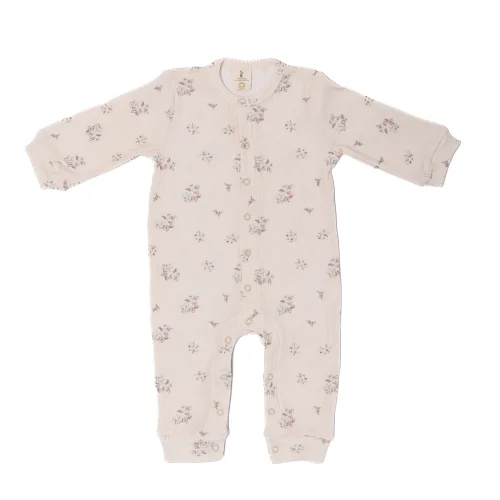 Moose Store Baby & Kids - Floral Organic Cotton Baby Girl Romper