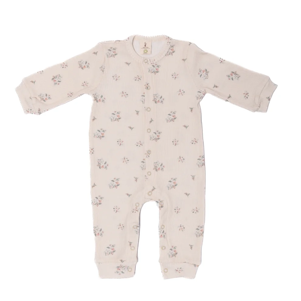 Moose Store Baby & Kids - Floral Organic Cotton Baby Girl Romper