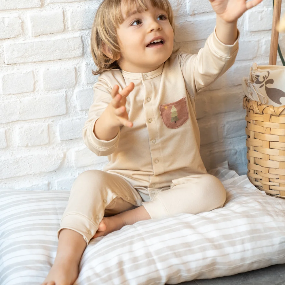Moose Store Baby & Kids - Organic Cotton Baby Playsuit