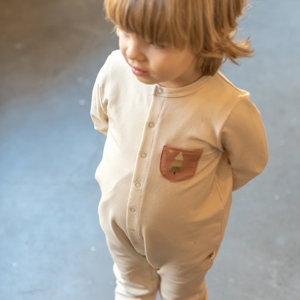 Moose Store Baby & Kids - Organic Cotton Baby Playsuit