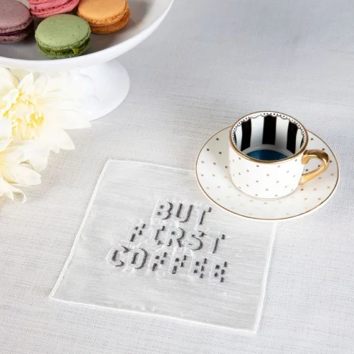 Well Studio Store - But First Coffee - Cocktail Napkin