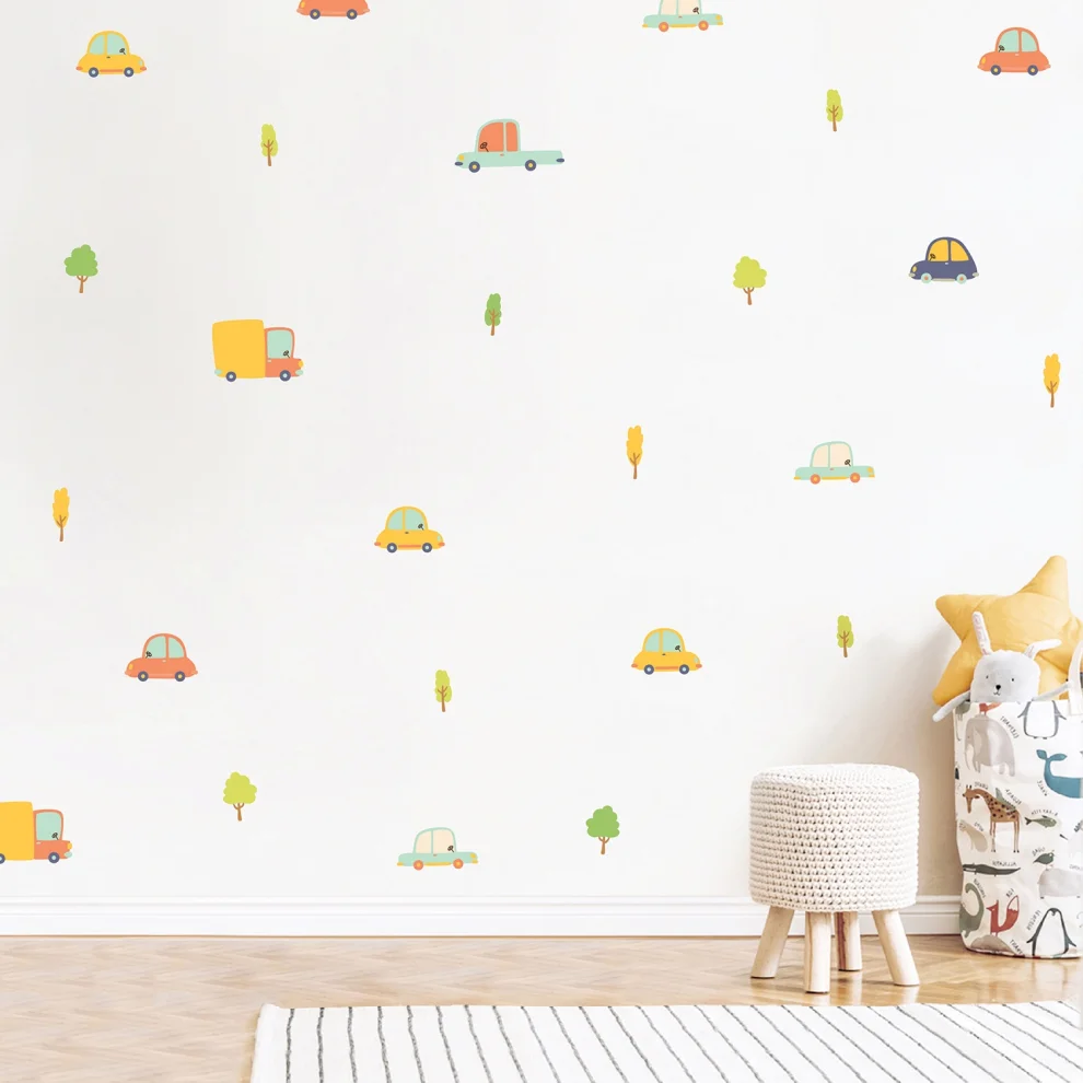 Jüppo - Cars Mini Wall Sticker Set