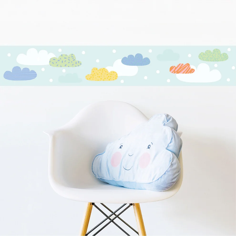 Jüppo - Happy Clouds Border Wall Sticker