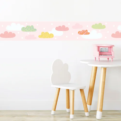 Jüppo - Happy Clouds Border Wall Sticker