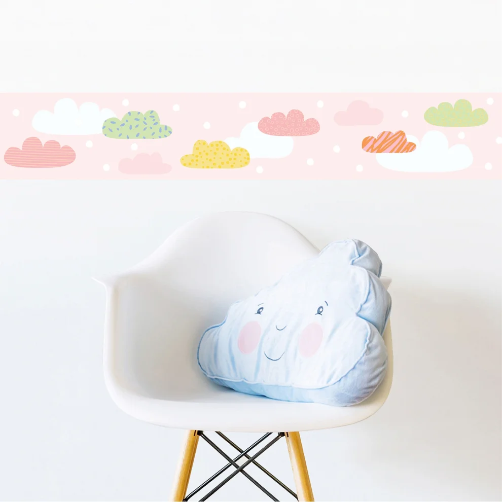 Jüppo - Happy Clouds Border Wall Sticker