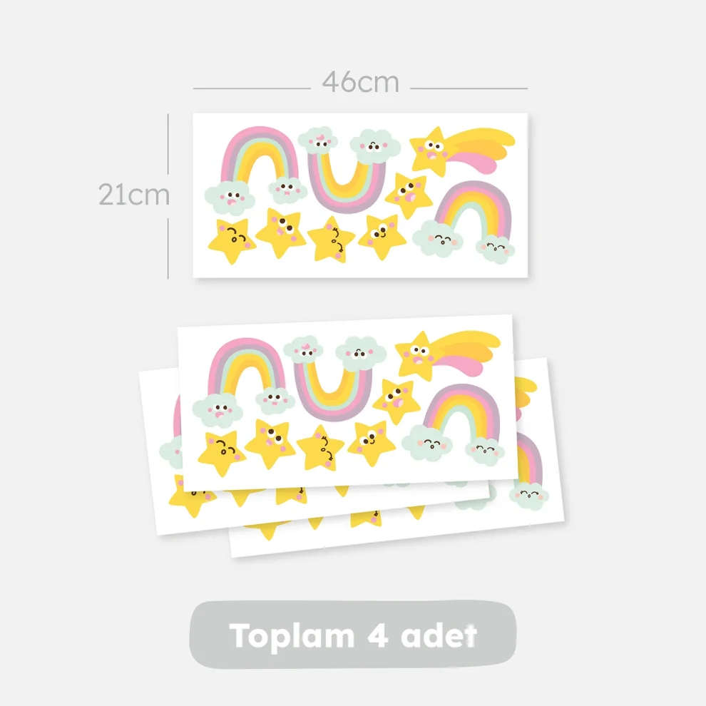 Jüppo - Jolly Sky Mini Wall Sticker Set