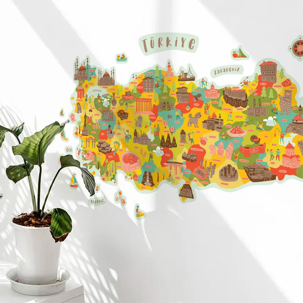 Jüppo - Turkey City Map Wall Sticker