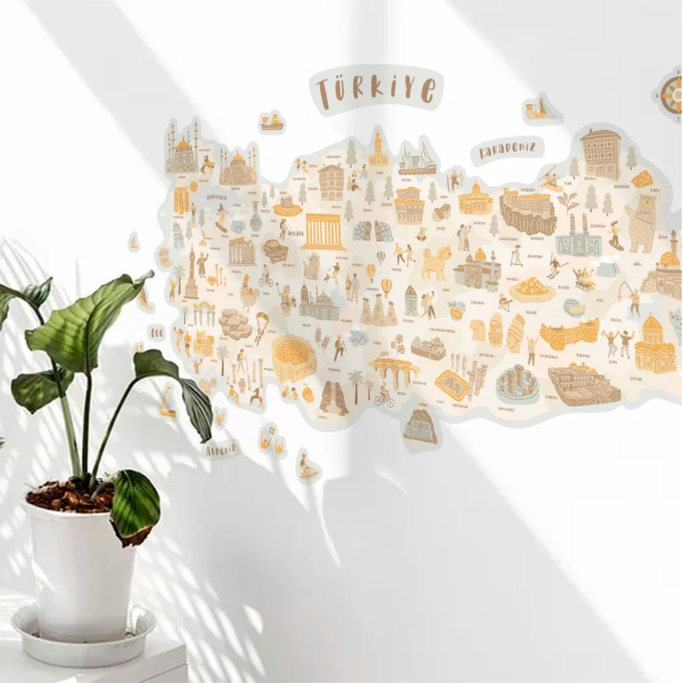 Jüppo - Turkey City Map Wall Sticker