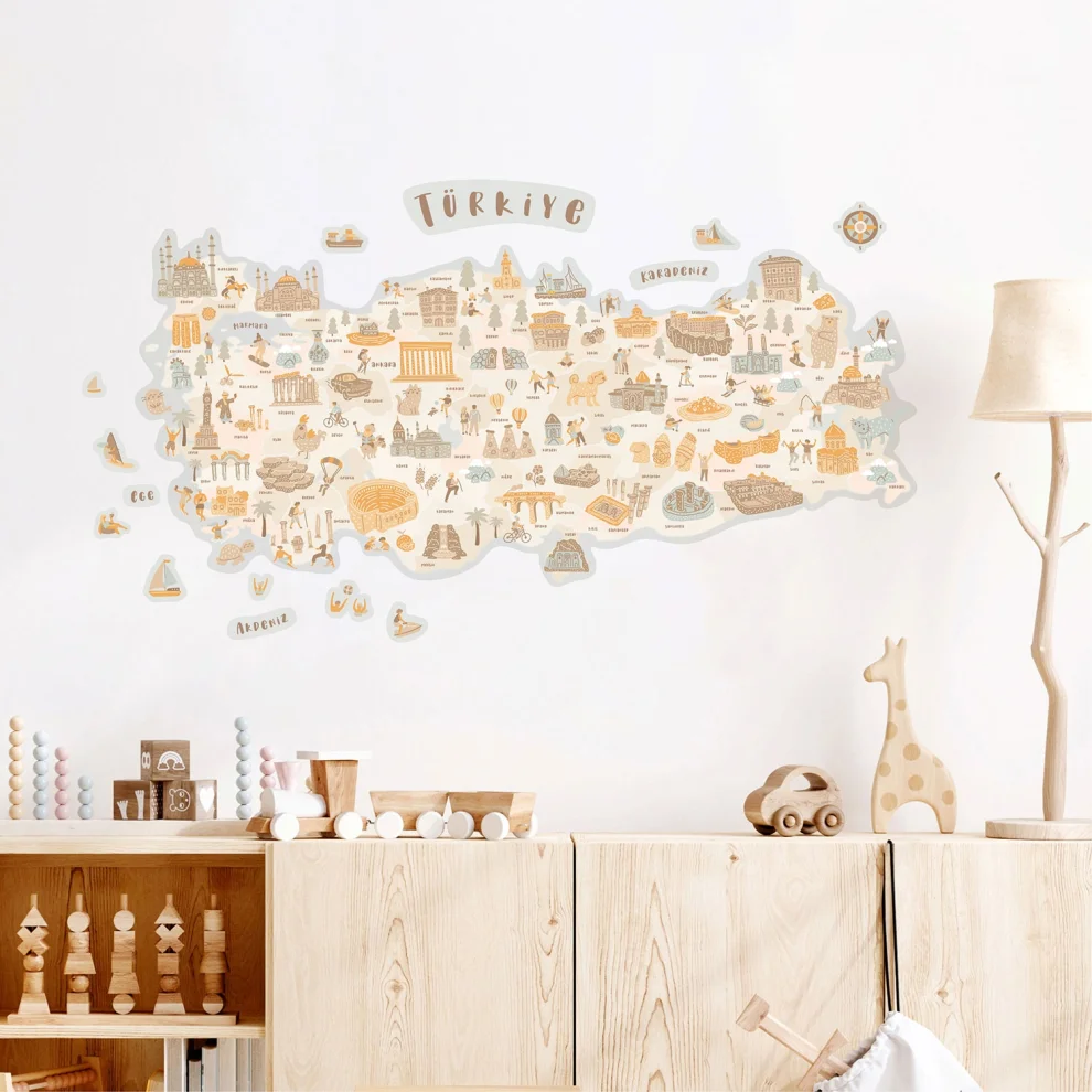 Jüppo - Turkey City Map Wall Sticker