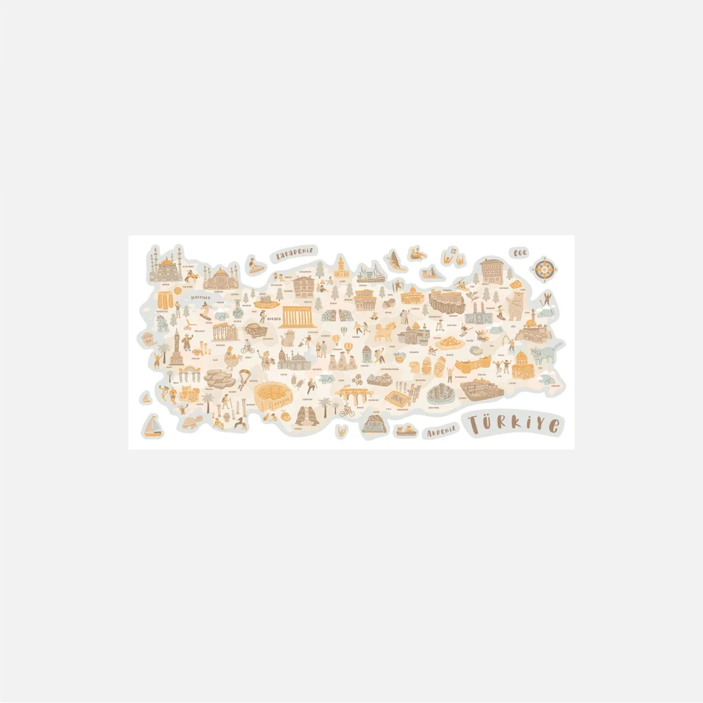 Jüppo - Turkey City Map Wall Sticker