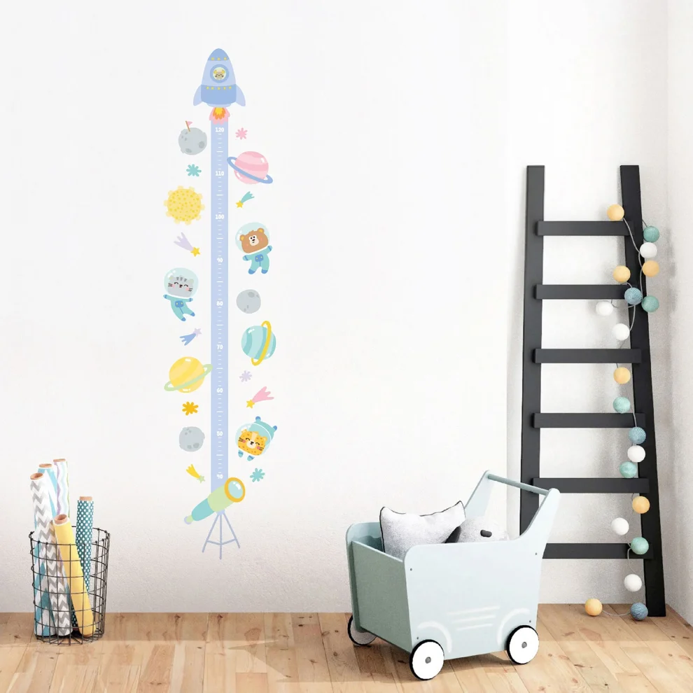 Jüppo - Space Travel Wall Sticker Height Ruler