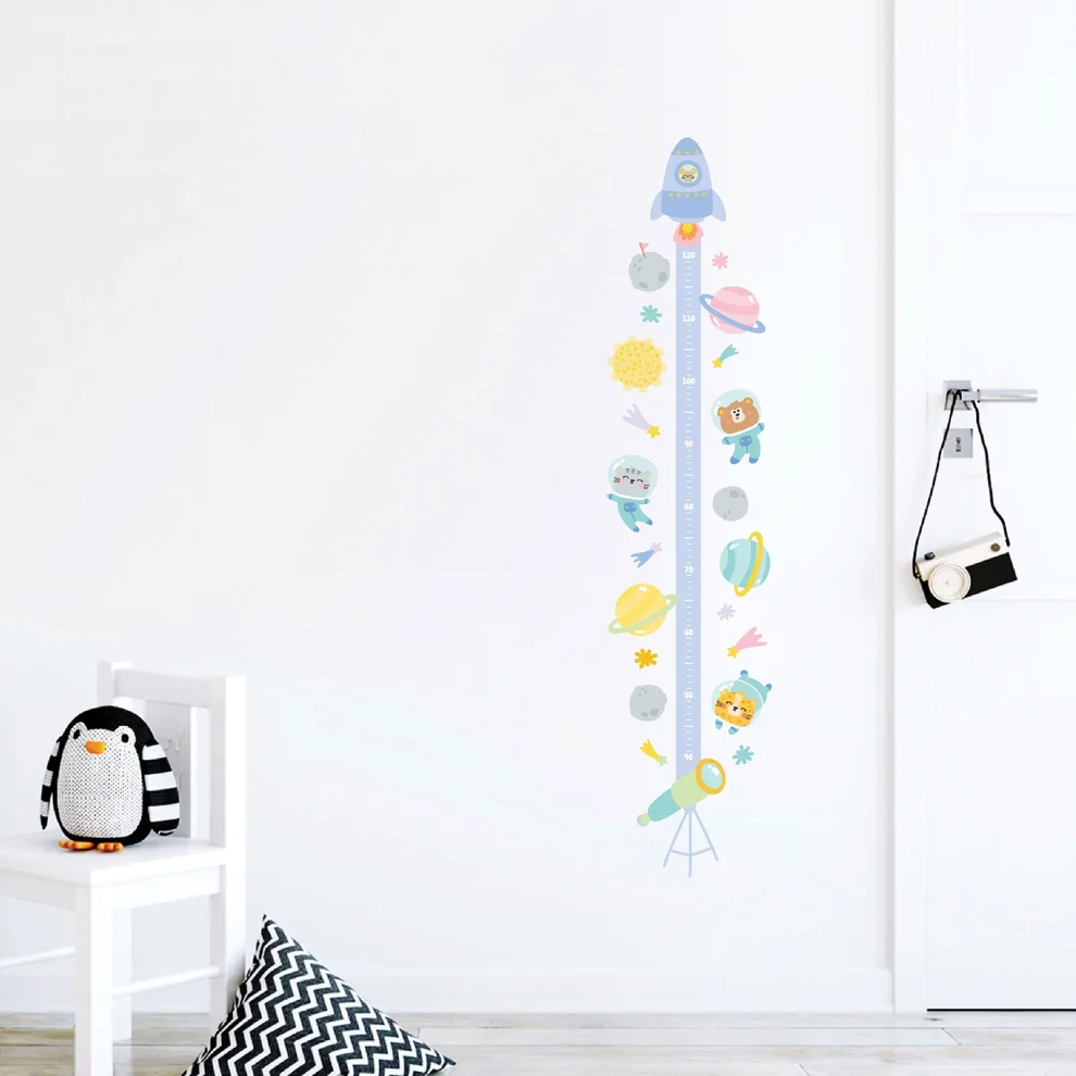 Jüppo - Space Travel Wall Sticker Height Ruler