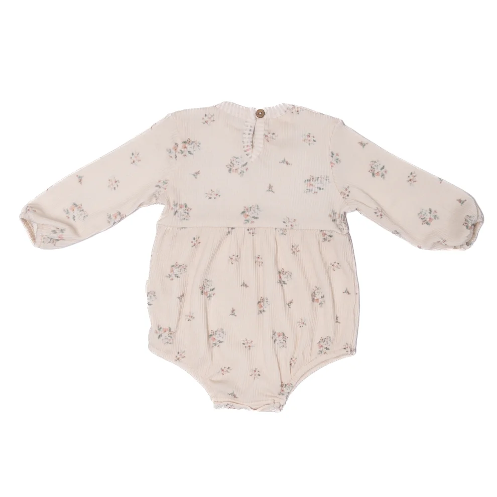 Moose Store Baby & Kids - Floral Cotton Long Sleeve Baby Body, Cotton Baby Romper