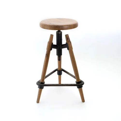 Womodesign - Wooden Oak Adjustable Stool