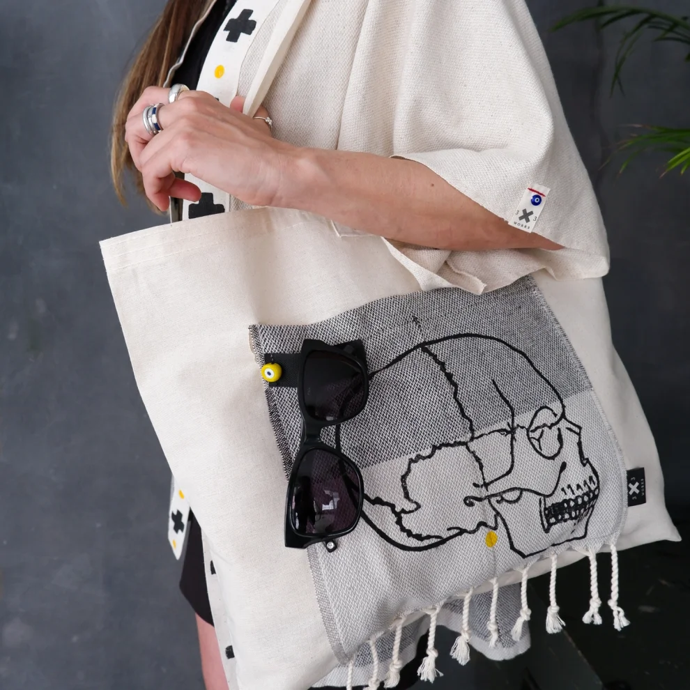 3x3 Works - Tribal Kimono And Tote Bag