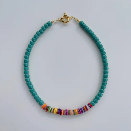 Ayn & By EbruKetenci - Glass Bead Colorful Necklace