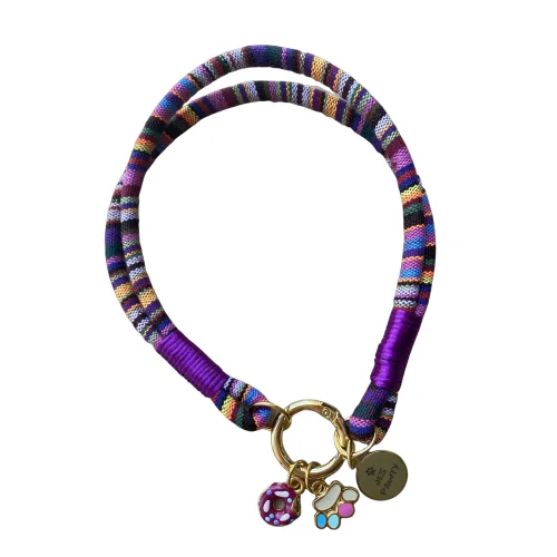 JesPawty - Jesrainbow Rope Cat Dog Necklace With Charm