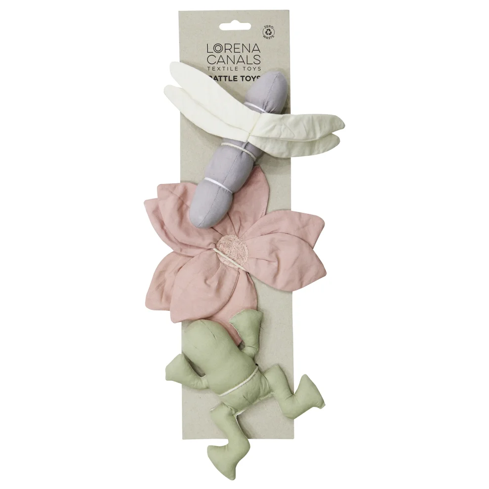 Lorena Canals	 - Lily Pond,3-piece Crinkle And Rattle Baby Toy Set