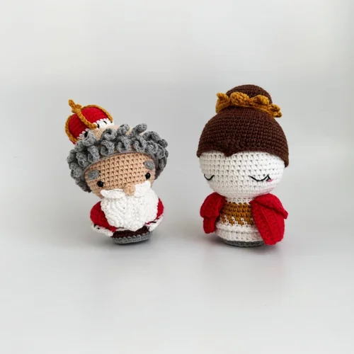 Symsad Crochet - Mini Kingdom - King& Queen Toy Set Of 2