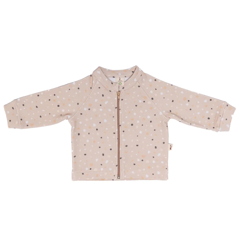 Moose Store Baby & Kids - Organik Pamuk Unisex Bebek Çocuk Dots Ceket