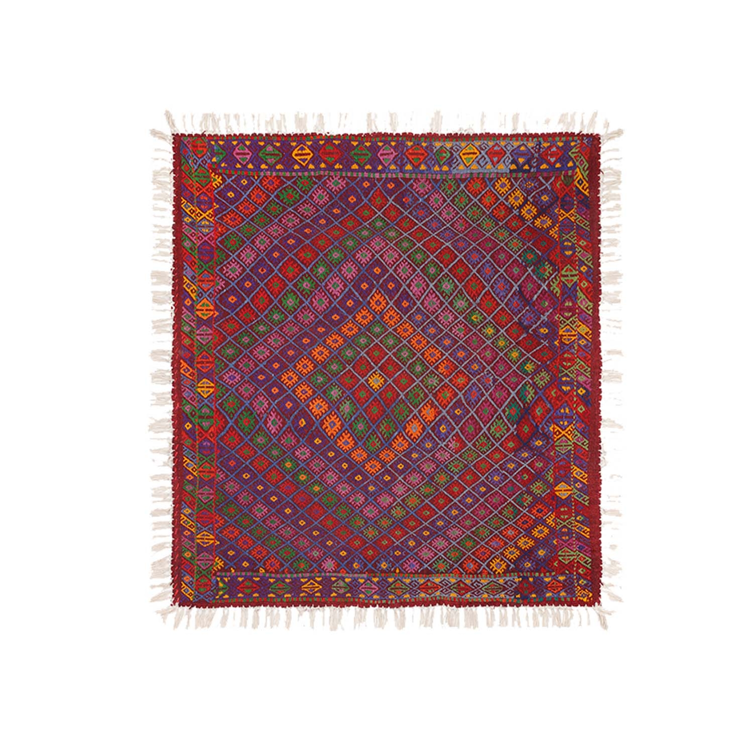 ' Cave Of Wonders ' Tasseled Ethnic Mini Rug