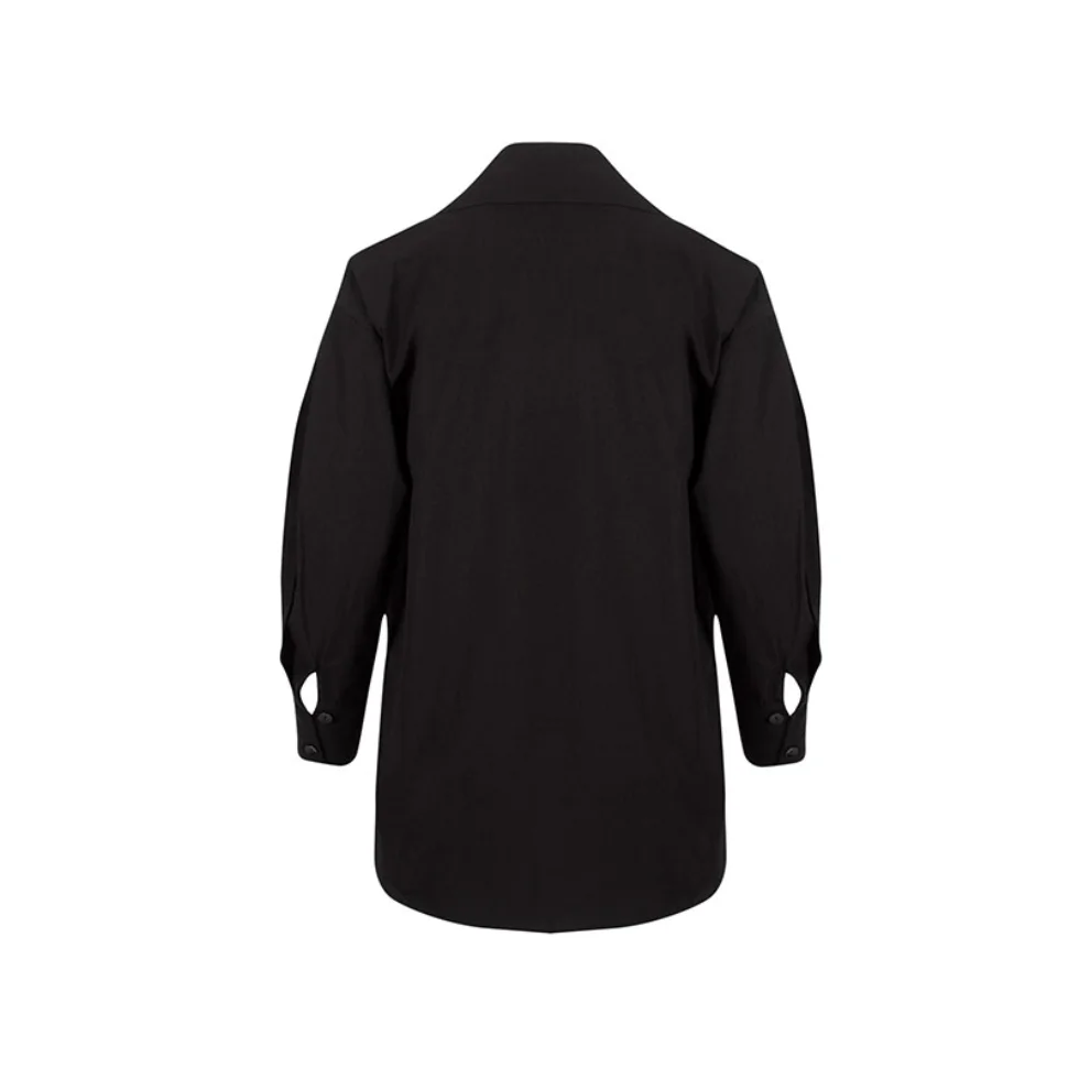 Rivus Padded Long Sleeve Shirt With Collar Detail S SOLD OUT