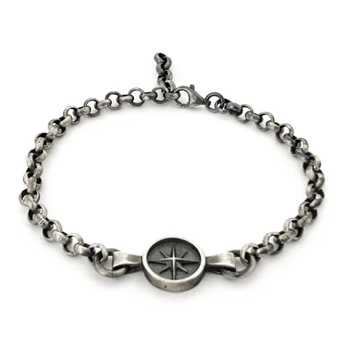 Spark Atölye - Compass Silver Bracelet