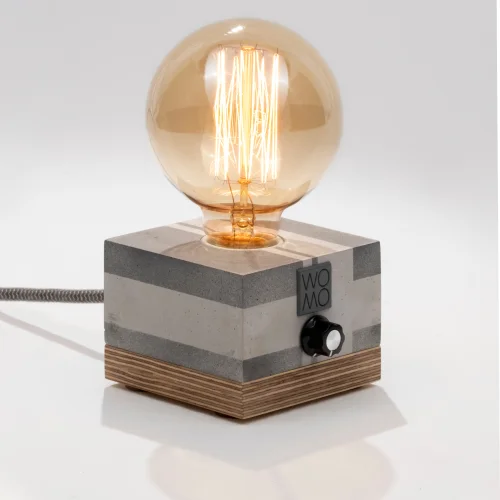 Womodesign - Circuit Antresit Concrete Table Lamp With Dimmer - Globe