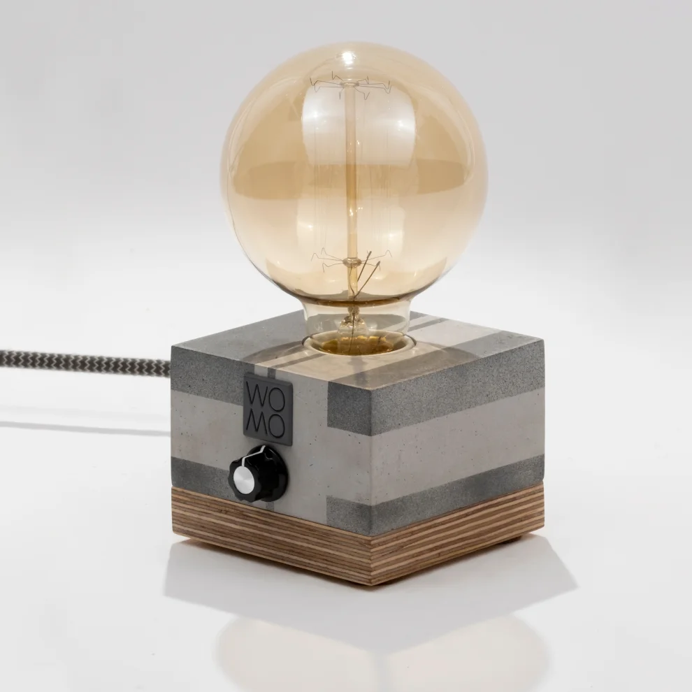 Womodesign - Circuit Antresit Concrete Table Lamp With Dimmer - Globe