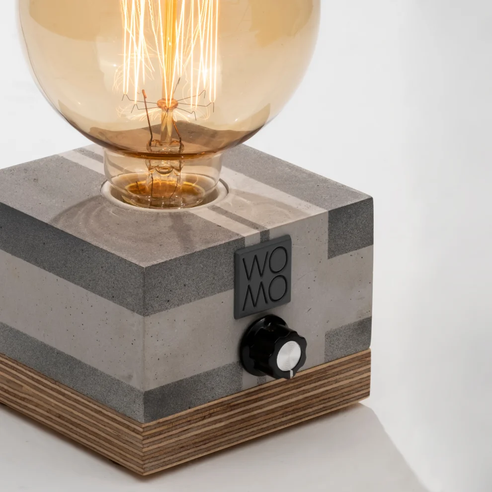 Womodesign - Circuit Antresit Concrete Table Lamp With Dimmer - Globe