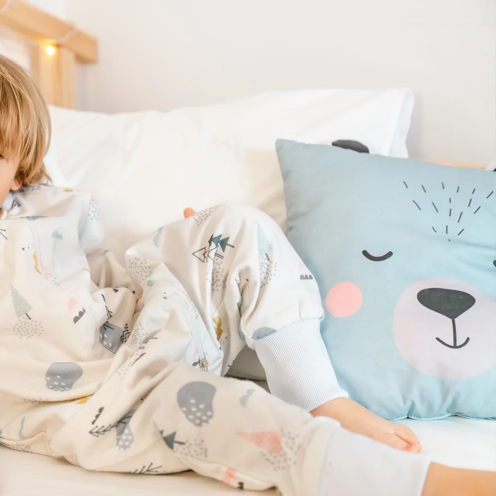 Moose Store Baby & Kids - Organic Cotton Fabric Polar Bear Baby Kids Pillow