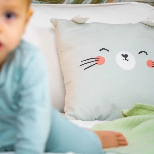 Moose Store Baby & Kids - Organic Cotton Fabric Rabbit Baby Kids Pillow