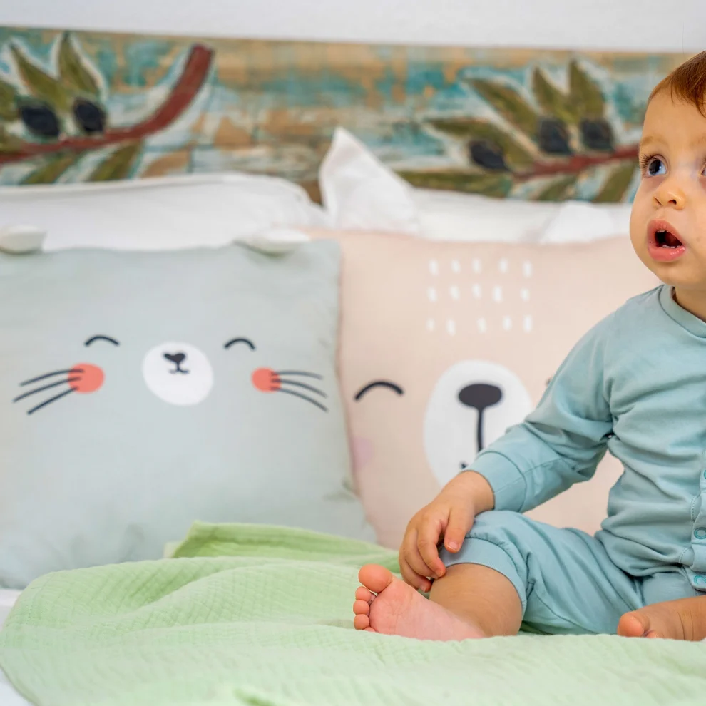 Moose Store Baby & Kids - Organic Cotton Fabric Rabbit Baby Kids Pillow