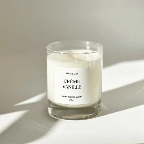 Lillian D'or Co. - Creme Vanille Soy Wax Candle 270 Gr.