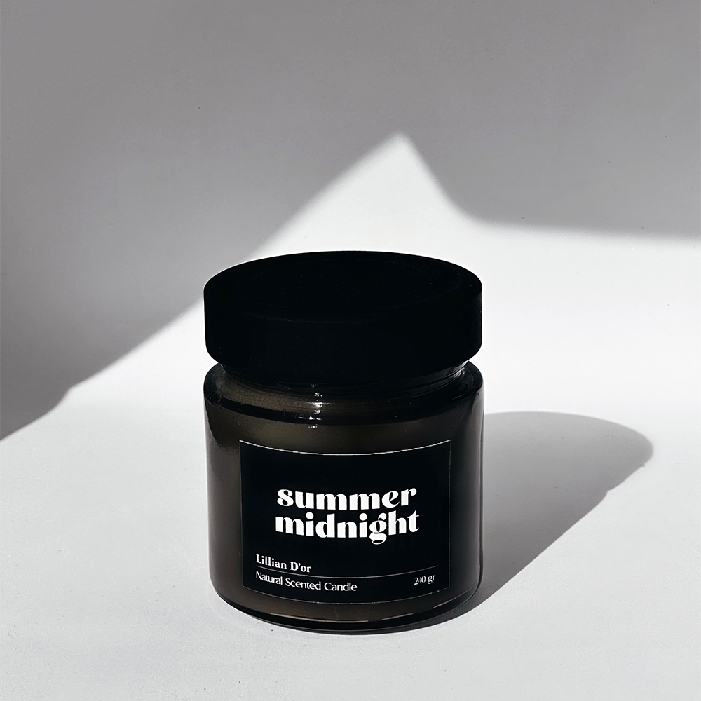 Summer Midnight Soy Wax Candle 240gr.