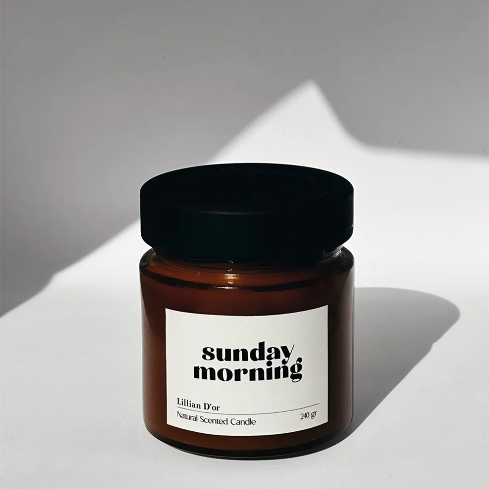 Lillian D'or Co. - Sunday Morning Soy Wax Candle 240 Gr.