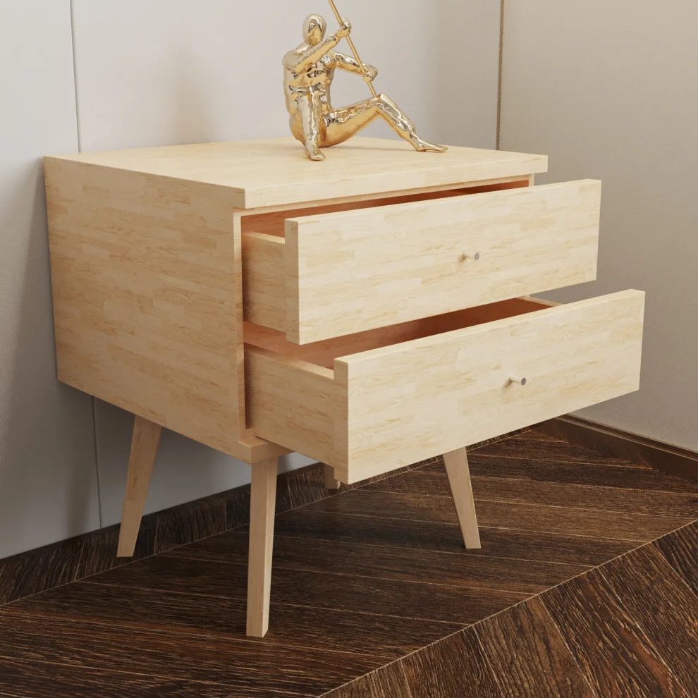 Baraka Concept - Belarusian Wooden Drawer Nightstand