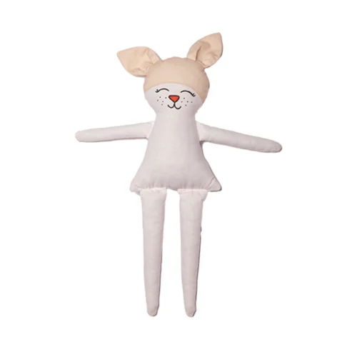 Moose Store Baby & Kids - Organic Cotton Poplin Fabric Bony Rabbit Baby Sleeping Companion Toy