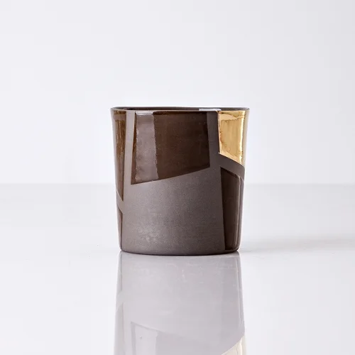 Cocoon Ceramic - Matte Gold Detailed Cup