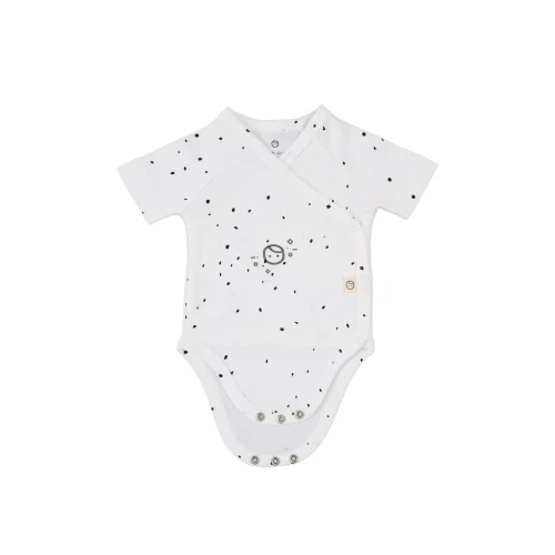 Little Gusto - Short Sleeve Double Newborn Organic Cotton Breasted Bodysuit