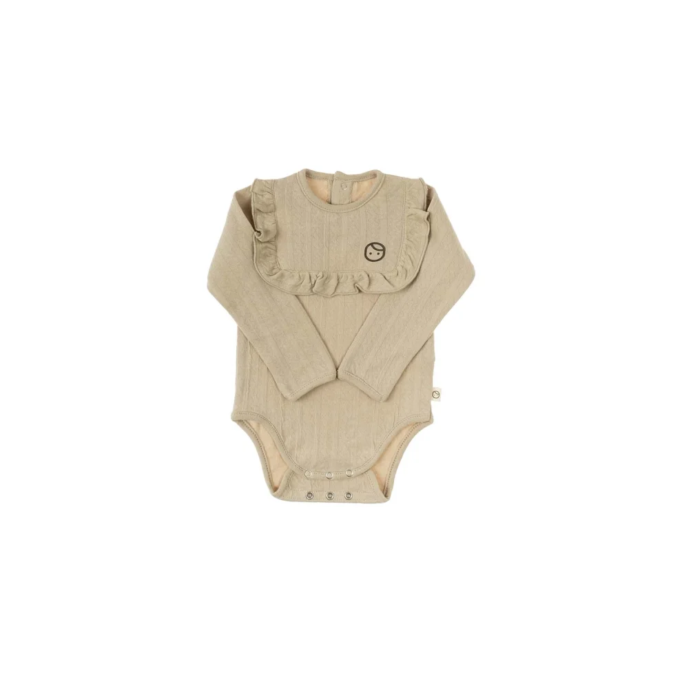 Little Gusto - Long Sleeve Frilly Adjustable Newborn Organic Cotton Snap Zipper
