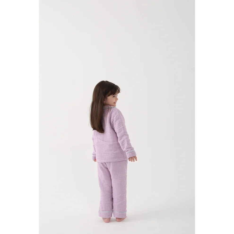 Let's Be Friends - Organic Muslin Fabric Pyjamas Set