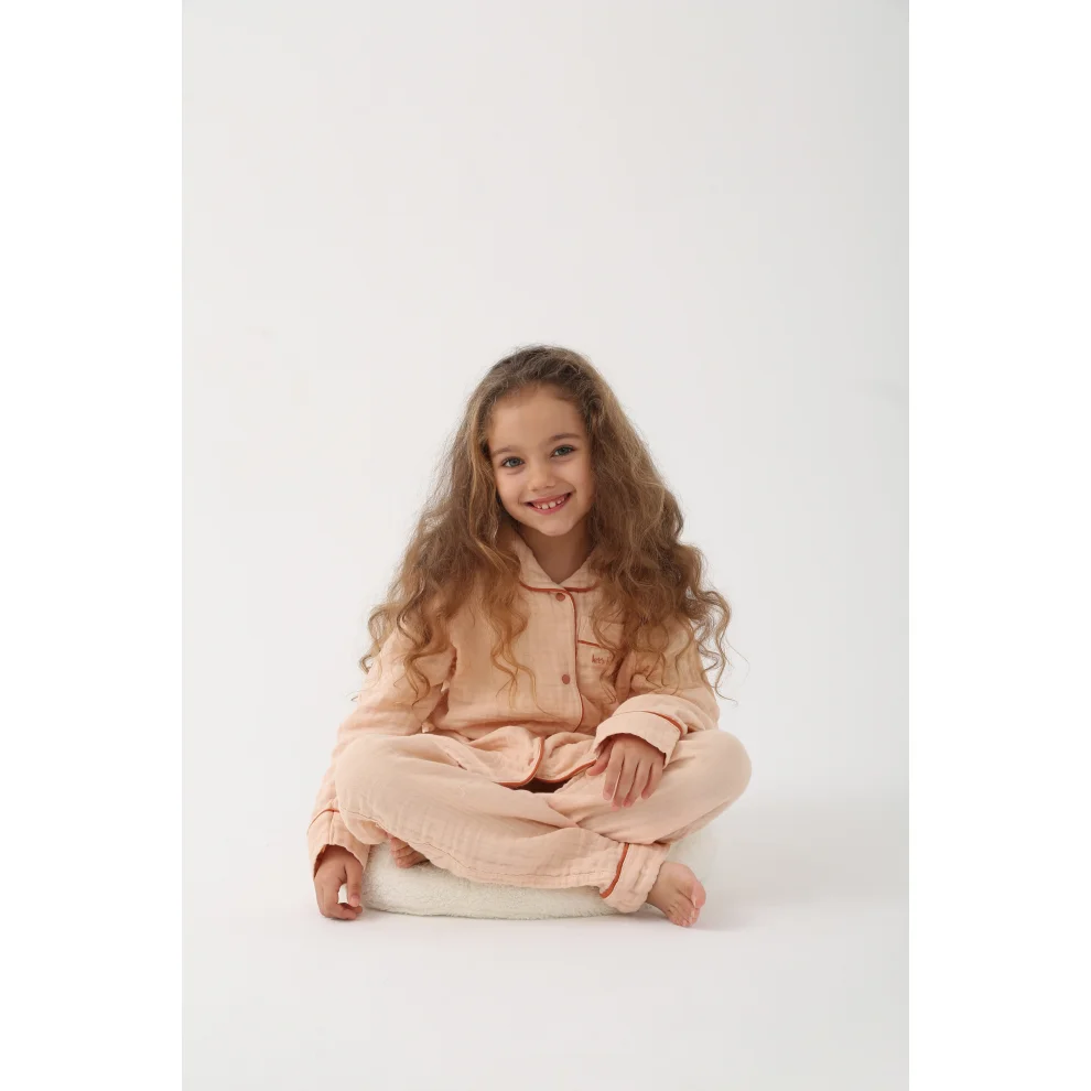 Let's Be Friends - Organic Muslin Fabric Pyjamas Set