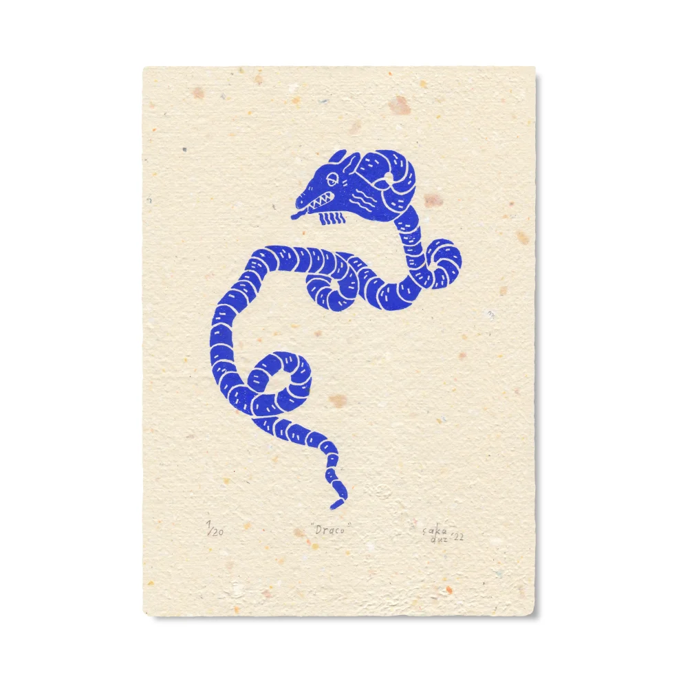 Çaçiçakaduz - Draco Linoleum Print