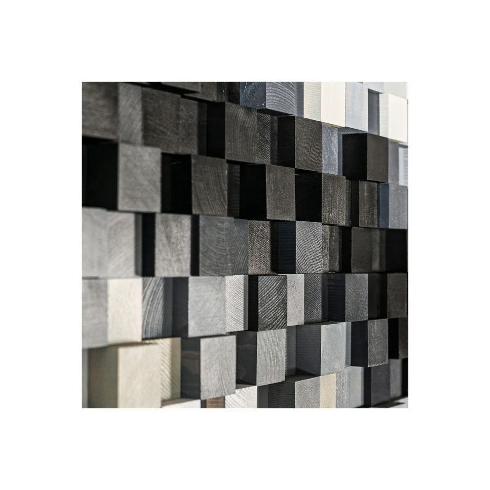 Arbe Design Studio - New Black | 3d Wood Wall Art Handmade