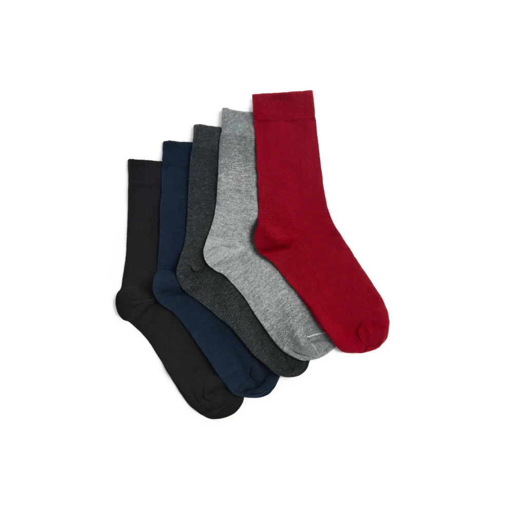 Oopssocks - 5 Pack Cotton Colorful Fragrant Straight Socks - Ill