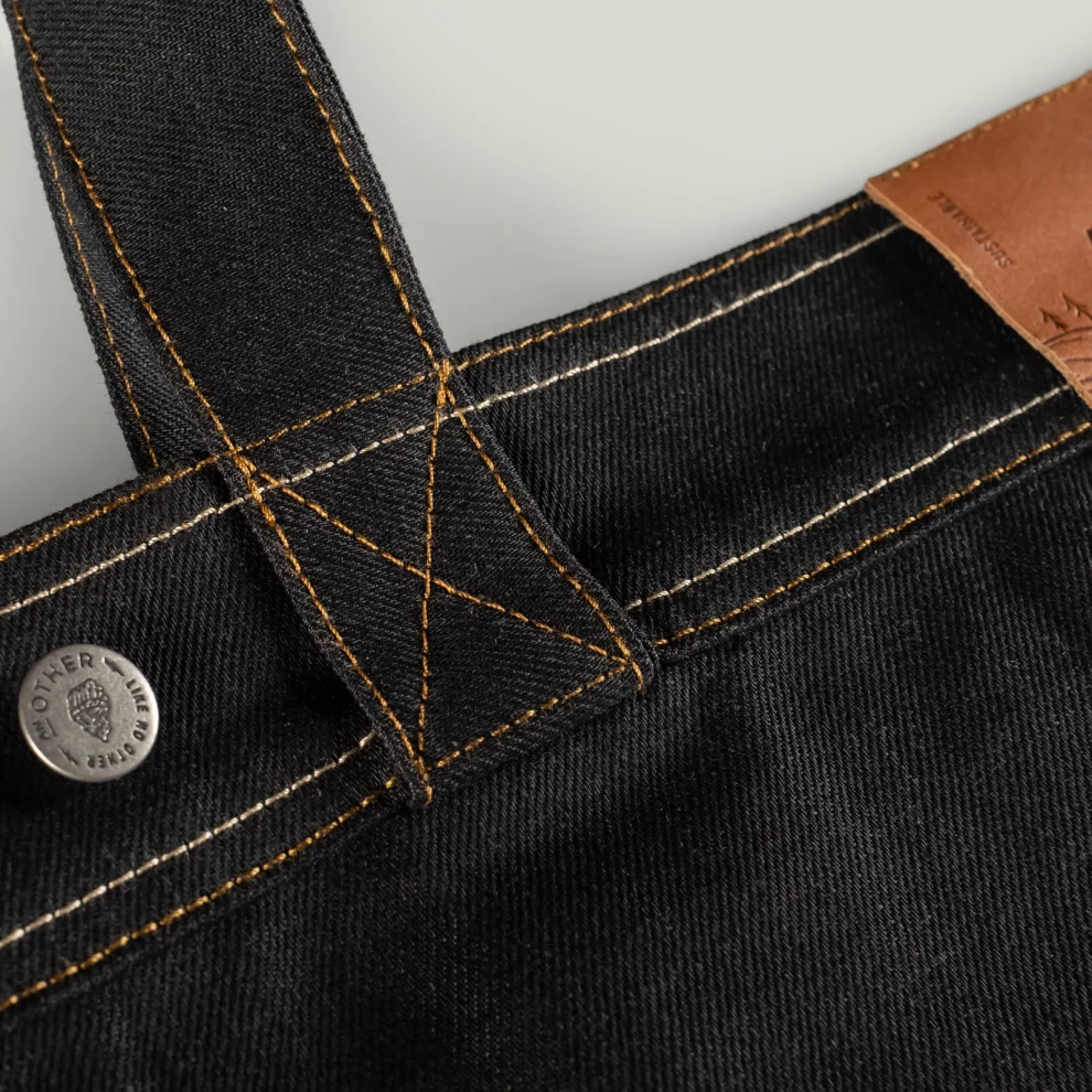 AnOther Goods - No:1 Another Cepli Selvedge Denim Tote Çanta