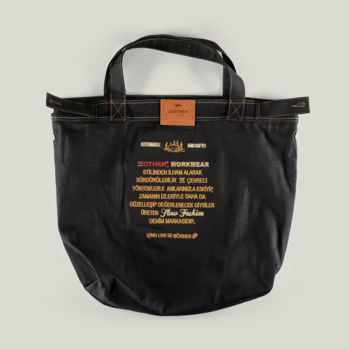 AnOther Goods - No:1 Another Cepli Selvedge Denim Tote Çanta