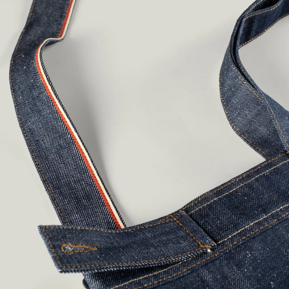 AnOther Goods - No:1 Another Cepli Selvedge Denim Tote Çanta